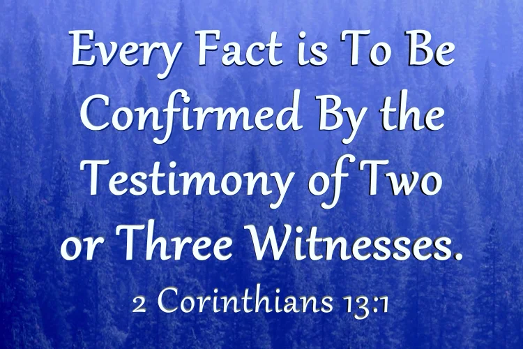 2 Corinthians 13:1