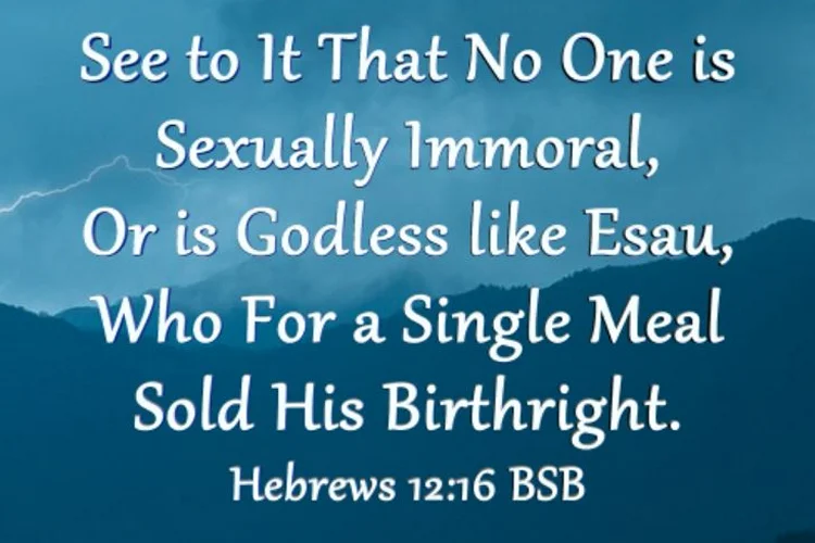 Hebrews 12:16