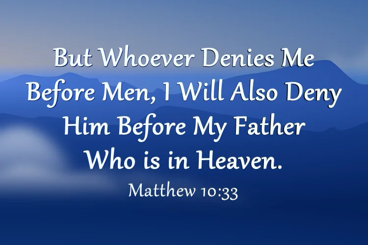 Matthew 10:33
